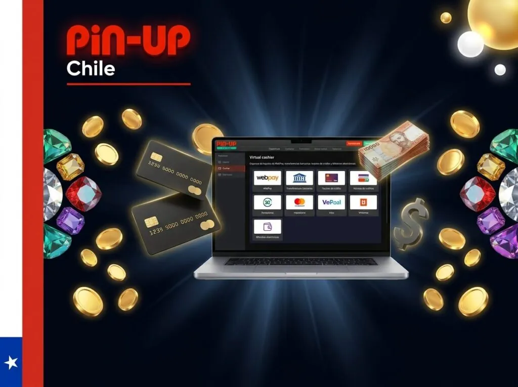 Realiza depósitos y retiros en Pin-Up Chile mediante métodos de pago seguros.